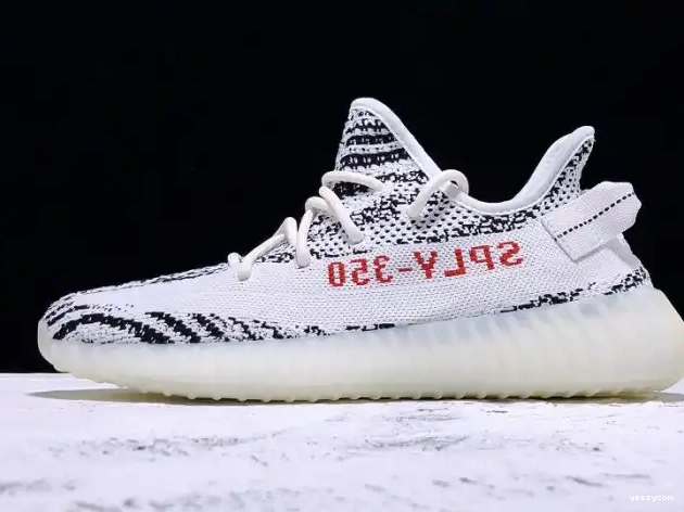 Boost White Zebra Adidas Yeezy CP9654 350 V2 Black 0511